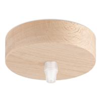 Planfondkap 1L - Houten - Lamponderdeel - ø10 x 5 cm - Rond - Ontworpen voor plafondlampen, hanglampen - thumbnail
