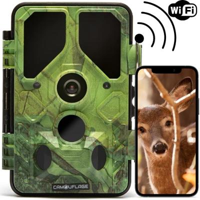Camouflage EZ45 Wildcamera - Wildcamera Met Nachtzicht - Met WIFI - Tuin Observatie - 24MP