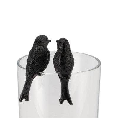 Daan Kromhout Bloempothanger hummingbird zwart 7 cm 2 assorti | 24 stuks