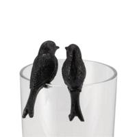 Daan Kromhout Bloempothanger hummingbird zwart 7 cm 2 assorti | 24 stuks - thumbnail