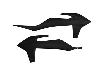 UFO PLAST kühlerabdeckung radiator covers ufo ktm black
