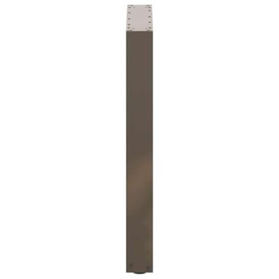 Eettafelpoten 2 st U-vormig 60x(72-73) cm staal naturel