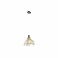 Plafondlamp DKD Home Decor Bruin Multicolour Metaal vlechtwerk 50 W Stads 220 V 30 x 30 x 29 cm - thumbnail