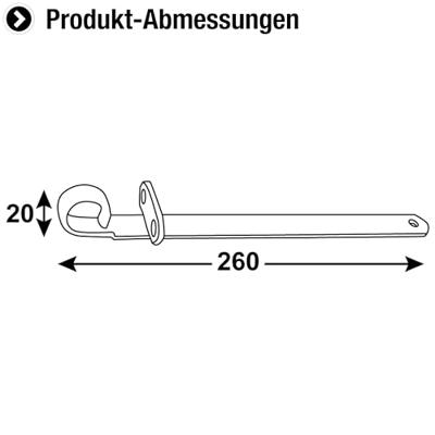 Connex Hendel (Met Oog) 260X20X5 Bvz - DYB2901441