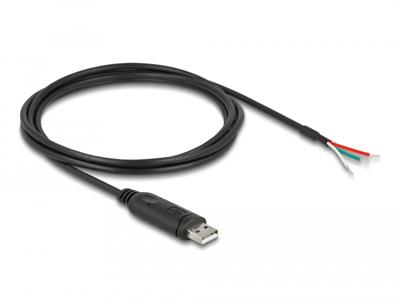 Delock 63509 USB-kabel USB 2.0 USB-A stekker, Open kabeleinde 2.00 m Zwart Delock 63509 USB-kabel USB 2.0 USB-A stekker, Open kabeleinde 2.00 m Zwart