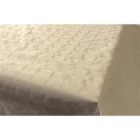 Tafelkleed damast papier 118cm x8 meter vanille 1 rol - thumbnail