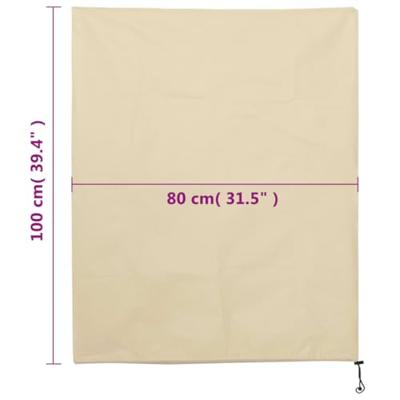 VidaXL Plantenhoezen met trekkoord 8 st 70 g/m² 0,8x1 m VidaXL Plantenhoezen met trekkoord 8 st 70 g/m² 0,8x1 m