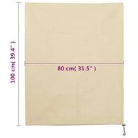 VidaXL Plantenhoezen met trekkoord 8 st 70 g/m² 0,8x1 m - thumbnail