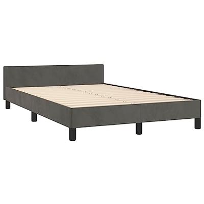 Bedframe zonder matras 120x200 cm fluweel donkergrijs