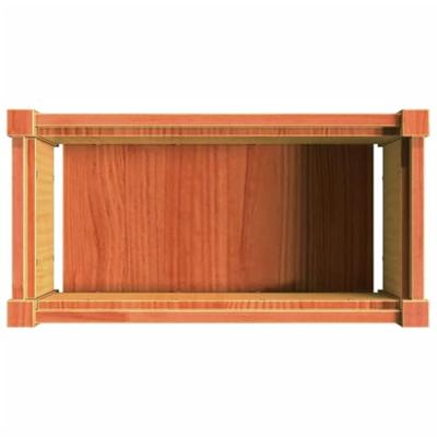 VidaXL Plantenbak 60x31x31 cm massief grenenhout wasbruin