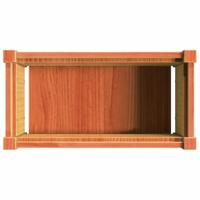 VidaXL Plantenbak 60x31x31 cm massief grenenhout wasbruin - thumbnail