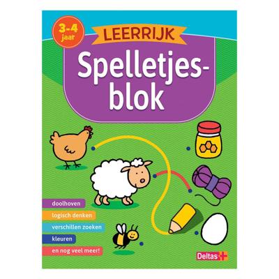 Deltas Leerrijk spelletjesblok (3-4 j.)