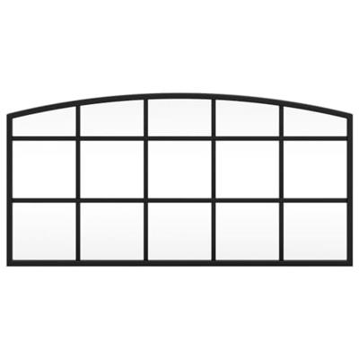 VidaXL Wandspiegel boog 60x30 cm ijzer zwart