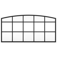 VidaXL Wandspiegel boog 60x30 cm ijzer zwart - thumbnail
