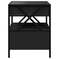 Salontafel met Infinity LED 40x40x51 cm zwart - thumbnail