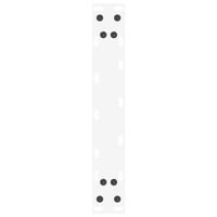 Console tafelpoten 2 st U-vormig 28x(72-73) cm staal wit - thumbnail