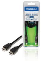 Valueline VLVB34000B10 High Speed Hdmi Kabel Met Ethernet Hdmi-connector - Hdmi-connector 1.00 M Zwart - thumbnail