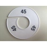 Maatring 11 cm wit/zwart 45 - thumbnail