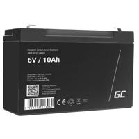Green Cell® AGM 6 V 10 Ah accu VRLA loodaccu loodaccu reserveaccu, gelaccu, cyclusbestendig, onbemand speelgoed, elektrisch speelgoed, alarm, noodstroom, kindervoertuigen, kinderquad - thumbnail