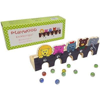 Playwood Knikkerspel wilde dieren