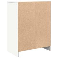 Dressoir 57x34x76 cm bewerkt hout wit - thumbnail