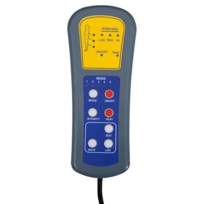 Massagestoel elektrisch verstelbaar stof donkergroen