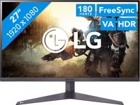 LG UltraGear™ 27GS50F-B.AEUQ 27 inch gaming PC monitor - VA paneel FHD resolutie (1920 x 1080), 5 ms GTG 180 Hz, HDR 10, NTSC 72% (CIE1931), AMD FreeSync, kantelbaar, DisplayPort 1.4, HDMI 2.0 (2) - thumbnail