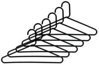 HEMA Kledinghangers kunststof zwart - 6 stuks (zwart) - thumbnail