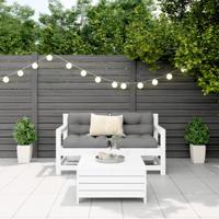 3-delige Loungeset massief grenenhout wit - thumbnail