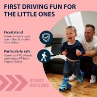 Hudora rolschaatsen my first quad led eenhoorn, maat 26-29 - thumbnail