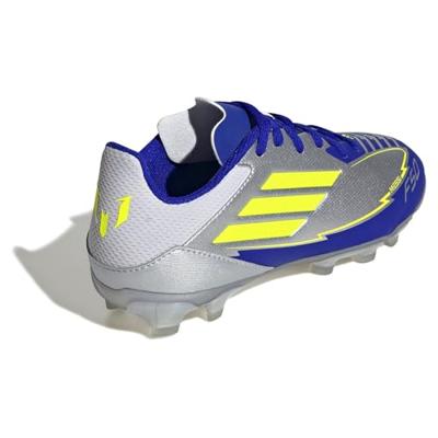 Kinder Voetbalschoenen Adidas F50 League Mg Messi Zilverkleurig Schoenmaat 38 2/3