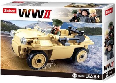 Sluban WWII - German Schwimmwagen (M38-B0690) Sluban WWII - German Schwimmwagen (M38-B0690)