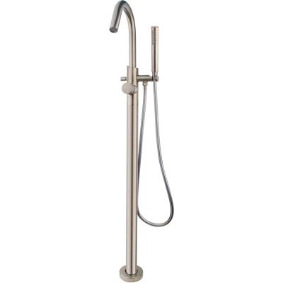 Wiesbaden Caral Vrijstaande Badmengkraan Geborsteld Staal