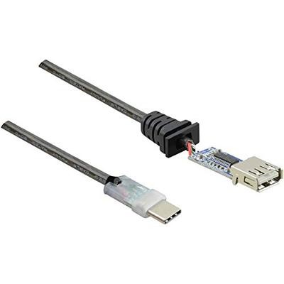 Renkforce USB-kabel USB 2.0 USB-C stekker, USB-A bus 15.00 m Zwart Vergulde steekcontacten RF-4752798