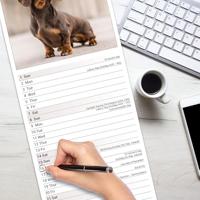 Teckel Kalender 2026 Slimline - thumbnail