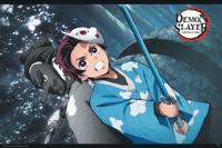 Poster Demon Slayer - Tanjiro & Urukodaki 91,5x61cm - thumbnail
