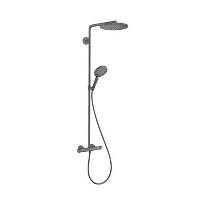 Doucheset HansGrohe Raindance Select S 240 1jet PowderRain Met Thermostaat Geborsteld Zwart Chroom