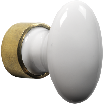 Meubelkn.pors.Ovaal 60mm MGO/wit