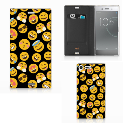 Sony Xperia XZ Premium Hoesje met Magneet Emoji Sony Xperia XZ Premium Hoesje met Magneet Emoji