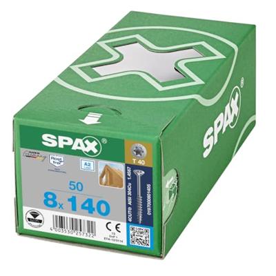 SPAX 0197000801405 Houtschroef 8 mm 140 mm T-STAR plus RVS A2 50 stuk(s) SPAX 0197000801405 Houtschroef 8 mm 140 mm T-STAR plus RVS A2 50 stuk(s)