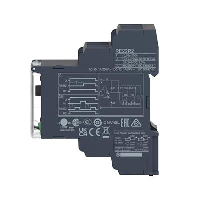 Schneider Electric RE22R2AMR RE22R2AMR Tijdrelais Monofunctioneel 1 stuk(s) Tijdsduur: 0.05 s - 300 h 2x wisselcontact