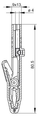 SKS Hirschmann AK 2 S Krokodillenklem Schroefklem, Steekaansluiting Rood SKS Hirschmann AK 2 S Krokodillenklem Schroefklem, Steekaansluiting Rood