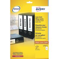 Avery Zweckform L7701-25 ordnerrugetiketten ft 19,2 x 6,2 cm (b x h), 100 etiketten, wit - thumbnail