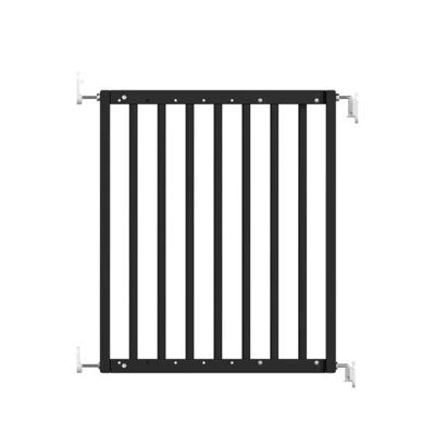 Geuther | Maya veiligheidshekje | Houten Uitschuifbaar Traphekje | Schroefhekje met Boren | Veiligheidshekje met Muurbevestiging | Zwart | Van 63.5 tot 105.5cm