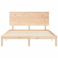 Bedframe zonder matras massief grenenhout 160x200 cm - thumbnail