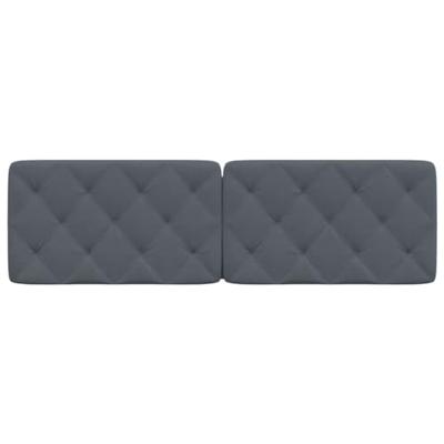 Hoofdbordkussen 160 cm fluweel donkergrijs Hoofdbordkussen 160 cm fluweel donkergrijs