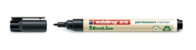 Viltstift edding 25 EcoLine rond 1mm zwart | 10 stuks