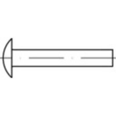 TOOLCRAFT 112355 Klinknagel met laagbolkop (Ø x l) 4 mm x 12 mm Staal 1000 stuk(s)