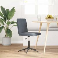 Eetkamerstoel fluweel donkergrijs - thumbnail