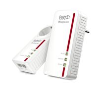 FRITZ! powerline 1260e wlan set international powerline + wlan (wit, mesh wi-fi) - thumbnail